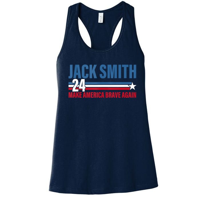 Make America Brave Again Jack Smith Fan Club 2024 Women's Racerback Tank