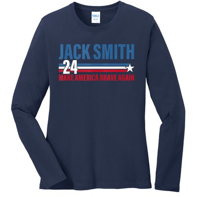 Make America Brave Again Jack Smith Fan Club 2024 Ladies Long Sleeve Shirt