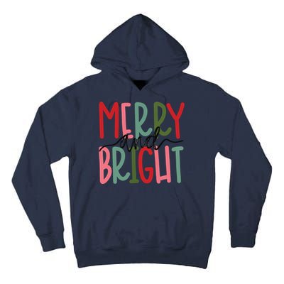 Merry And Bright Christmas Women Girls Cute Tall Hoodie