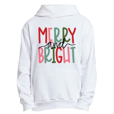 Merry And Bright Christmas Women Girls Cute Urban Pullover Hoodie