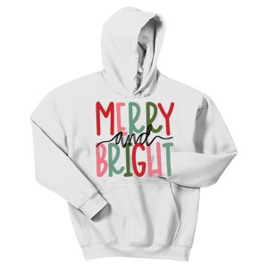 Merry And Bright Christmas Women Girls Cute Kids Hoodie