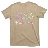 Merry And Bright Christmas Tree Merry Xmas Girl Women Cute T-Shirt