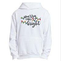 Merry And Bright Christmas 2021 Lights Xmas Family Holiday Urban Pullover Hoodie