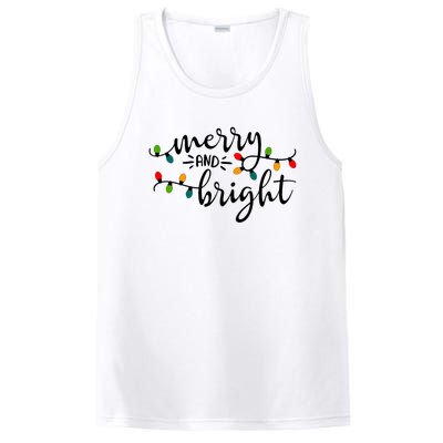 Merry And Bright Christmas 2021 Lights Xmas Family Holiday PosiCharge Competitor Tank