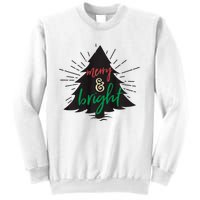 Merry And Bright Christmas Carol Holiday Party Singing Tree Sweatshirt