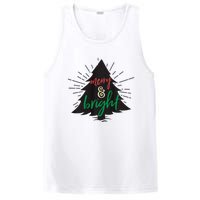 Merry And Bright Christmas Carol Holiday Party Singing Tree PosiCharge Competitor Tank