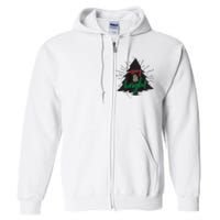 Merry And Bright Christmas Carol Holiday Party Singing Tree Full Zip Hoodie