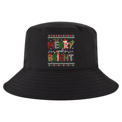 Merry And Bright Buffalo Red Plaid Family Christmas Matching Cool Comfort Performance Bucket Hat