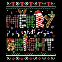 Merry And Bright Buffalo Red Plaid Family Christmas Matching Drawstring Bag