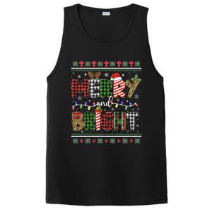 Merry And Bright Buffalo Red Plaid Family Christmas Matching PosiCharge Competitor Tank