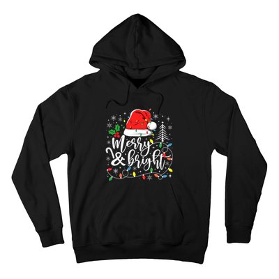 Merry And Bright Christmas Lights Xmas Hoodie