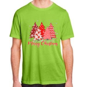 Merry And Bright Red Christmas Tree Red Christmas Costume Adult ChromaSoft Performance T-Shirt