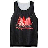 Merry And Bright Red Christmas Tree Red Christmas Costume Mesh Reversible Basketball Jersey Tank