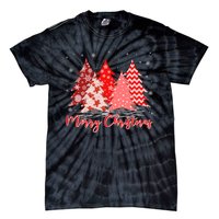 Merry And Bright Red Christmas Tree Red Christmas Costume Tie-Dye T-Shirt