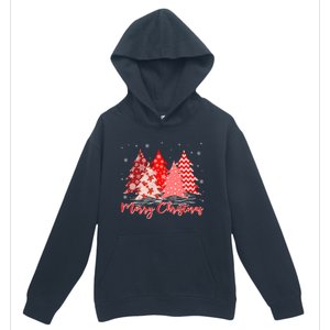 Merry And Bright Red Christmas Tree Red Christmas Costume Urban Pullover Hoodie