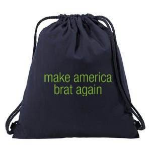 Make America Brat Again Kamala 2024 Trump Parody Drawstring Bag