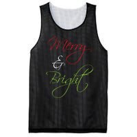 Merry And Bright Christmas Festive Mood Family Matching Gift Long Sleeve Mesh Reversible Basketball Jersey Tank