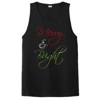 Merry And Bright Christmas Festive Mood Family Matching Gift Long Sleeve PosiCharge Competitor Tank