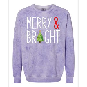 Merry And Bright Colorblast Crewneck Sweatshirt