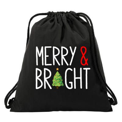 Merry And Bright Drawstring Bag