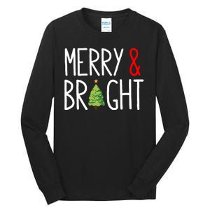 Merry And Bright Tall Long Sleeve T-Shirt