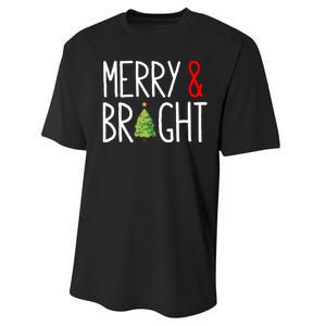 Merry And Bright Performance Sprint T-Shirt