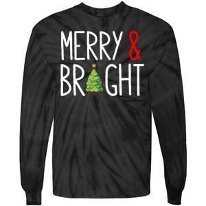 Merry And Bright Tie-Dye Long Sleeve Shirt