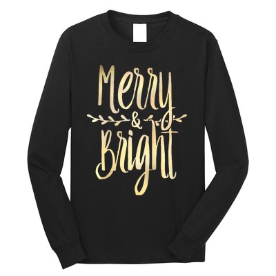 Merry And Bright Christmas Gifts Xmas Tree Premium Long Sleeve Shirt