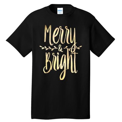 Merry And Bright Christmas Gifts Xmas Tree Premium Tall T-Shirt