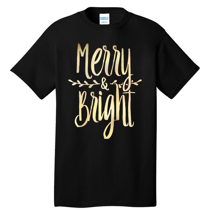 Merry And Bright Christmas Gifts Xmas Tree Premium Tall T-Shirt