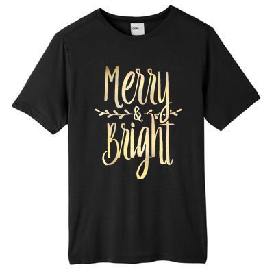 Merry And Bright Christmas Gifts Xmas Tree Premium Tall Fusion ChromaSoft Performance T-Shirt