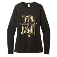 Merry And Bright Christmas Gifts Xmas Tree Premium Womens CVC Long Sleeve Shirt