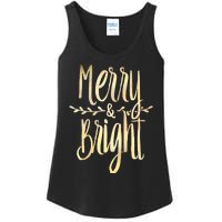 Merry And Bright Christmas Gifts Xmas Tree Premium Ladies Essential Tank