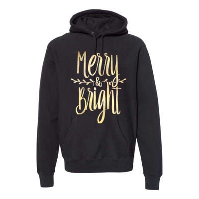 Merry And Bright Christmas Gifts Xmas Tree Premium Premium Hoodie