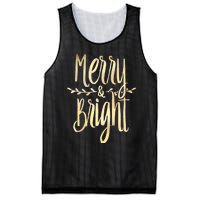 Merry And Bright Christmas Gifts Xmas Tree Premium Mesh Reversible Basketball Jersey Tank