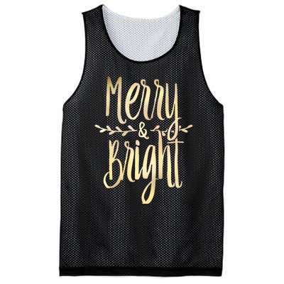 Merry And Bright Christmas Gifts Xmas Tree Premium Mesh Reversible Basketball Jersey Tank