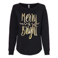 Merry And Bright Christmas Gifts Xmas Tree Premium Womens California Wash Sweatshirt