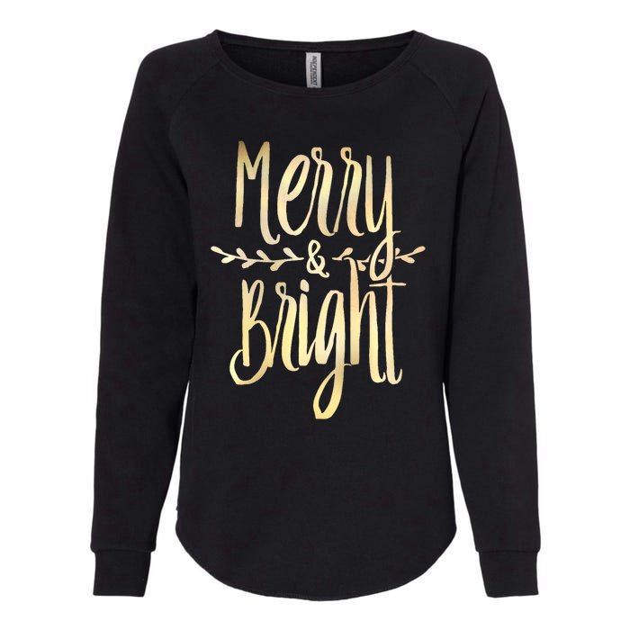 Merry And Bright Christmas Gifts Xmas Tree Premium Womens California Wash Sweatshirt