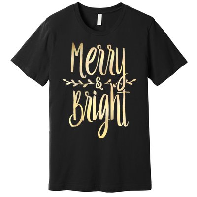 Merry And Bright Christmas Gifts Xmas Tree Premium Premium T-Shirt