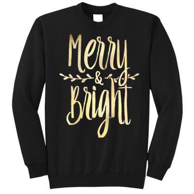 Merry And Bright Christmas Gifts Xmas Tree Premium Tall Sweatshirt