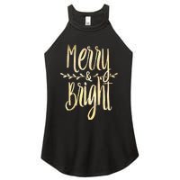 Merry And Bright Christmas Gifts Xmas Tree Premium Women's Perfect Tri Rocker Tank