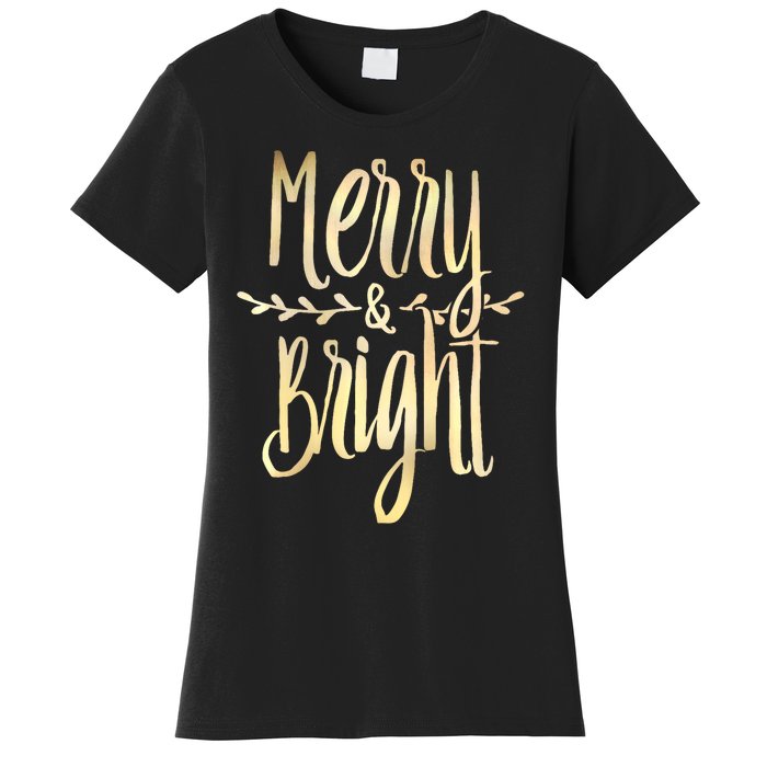 Merry And Bright Christmas Gifts Xmas Tree Premium Women's T-Shirt