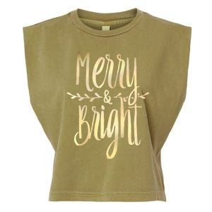 Merry And Bright Christmas Gifts Xmas Tree Premium Garment-Dyed Women's Muscle Tee