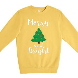 Merry And Bright Christmas Premium Crewneck Sweatshirt