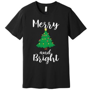 Merry And Bright Christmas Premium T-Shirt