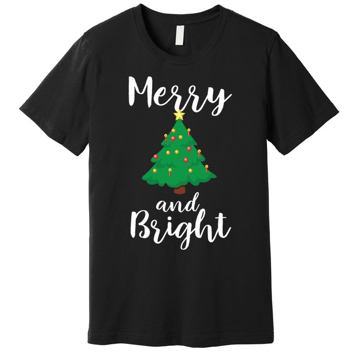 Merry And Bright Christmas Premium T-Shirt