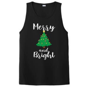 Merry And Bright Christmas PosiCharge Competitor Tank