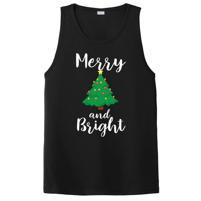 Merry And Bright Christmas PosiCharge Competitor Tank