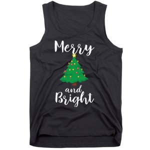 Merry And Bright Christmas Tank Top