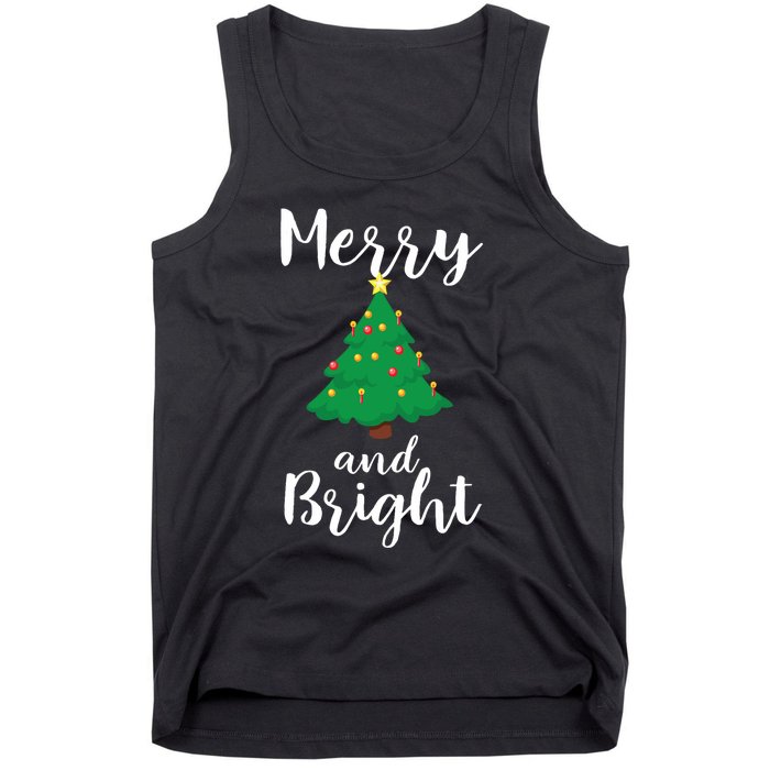 Merry And Bright Christmas Tank Top